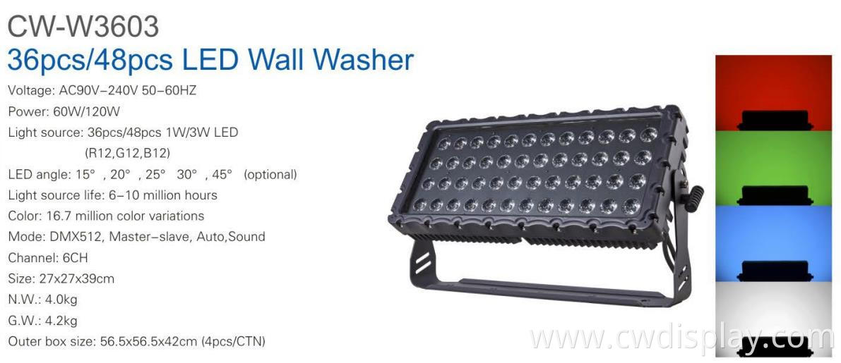 48pcs LED Wall Washer light